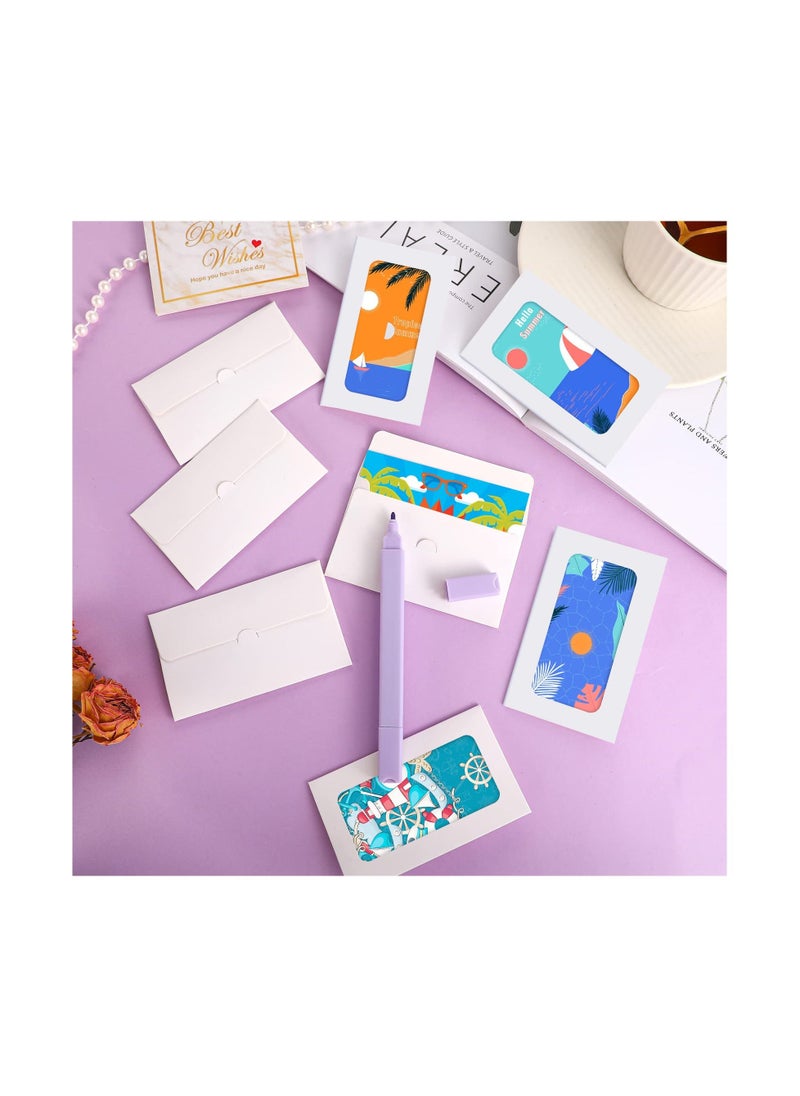 Y&D 60 Pack Window Gift Card Envelopes Sleeves Blank Holders for Greeting Mailing White  - Image 3