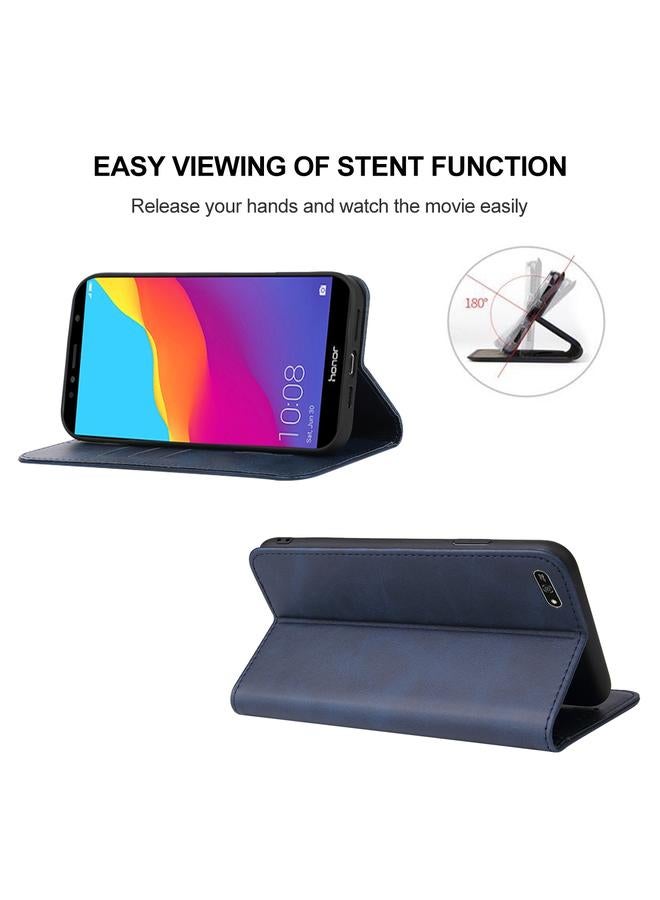 S-TOP Case For Huawei Y7 2018 Magnetic Closure Leather Phone Case - Image 4