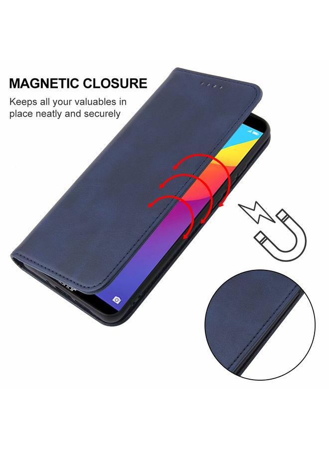 S-TOP Case For Huawei Y7 2018 Magnetic Closure Leather Phone Case - Image 5