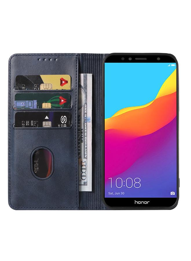 S-TOP Case For Huawei Y7 2018 Magnetic Closure Leather Phone Case - Image 3