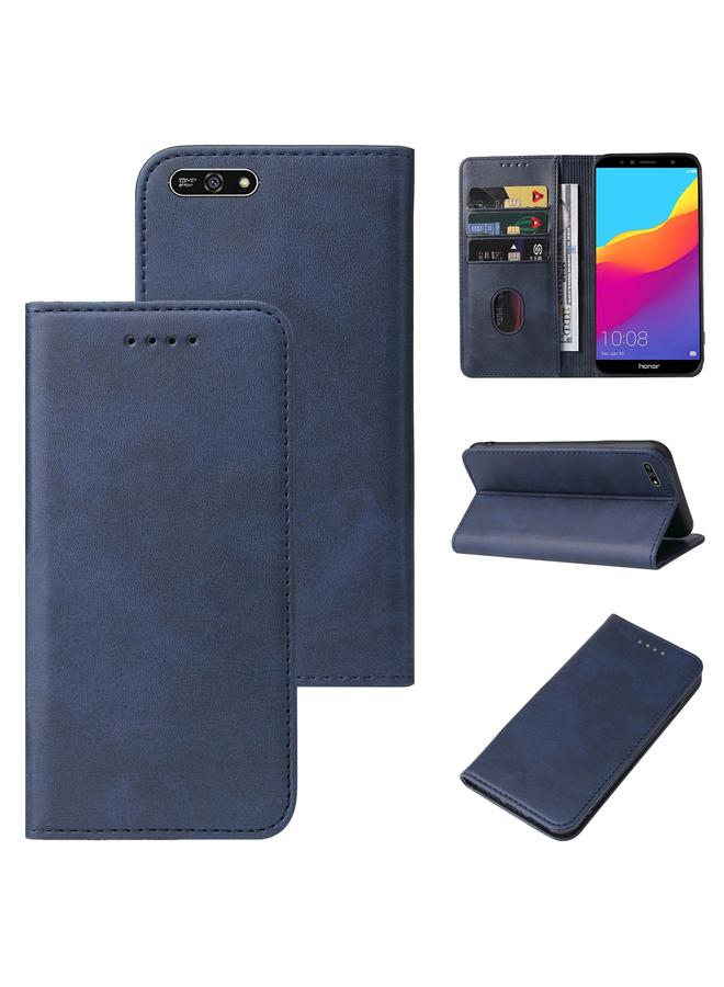 S-TOP Case For Huawei Y7 2018 Magnetic Closure Leather Phone Case - Image 1