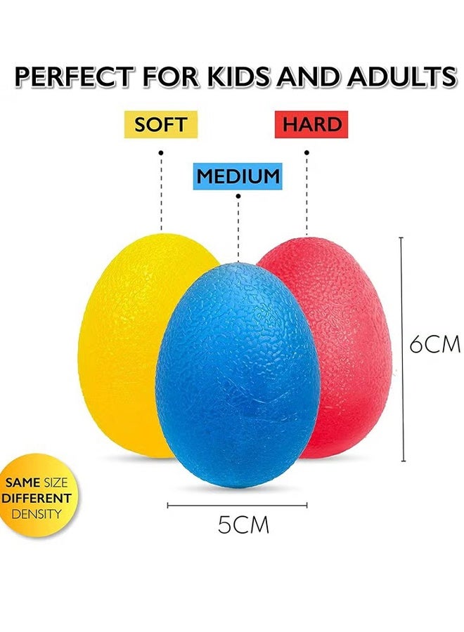 Happy D Hand Grip Strength Trainer Finger Strength Trainer Stress Relief Ball for Adults and Kids Squishy Wrist Rehab Therapy Hand Grip Ball - Image 2
