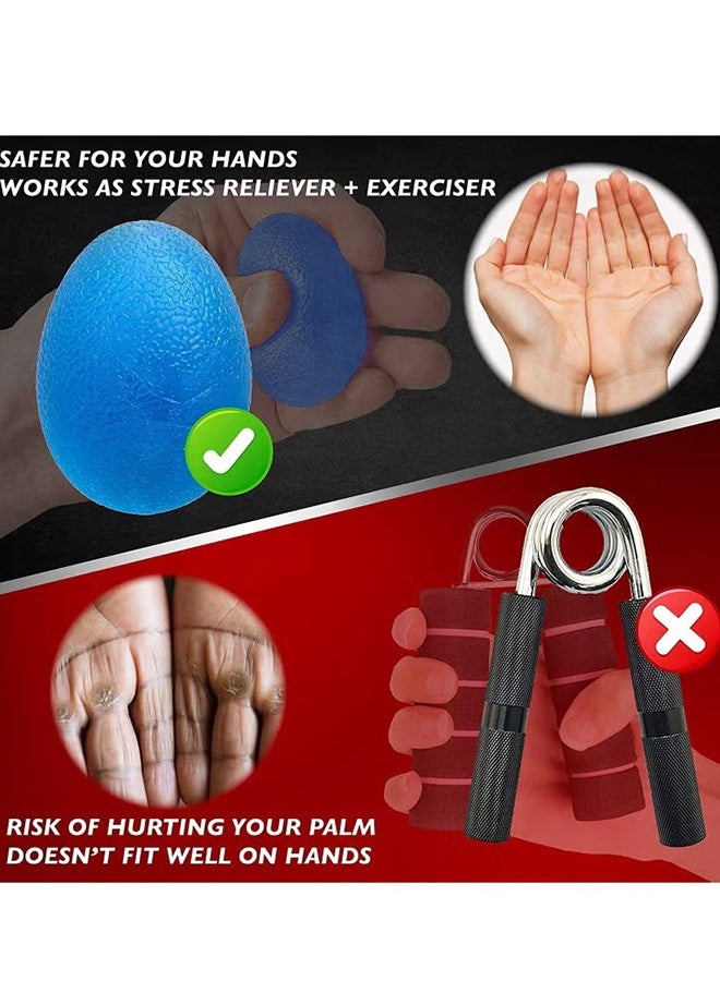 Happy D Hand Grip Strength Trainer Finger Strength Trainer Stress Relief Ball for Adults and Kids Squishy Wrist Rehab Therapy Hand Grip Ball - Image 5