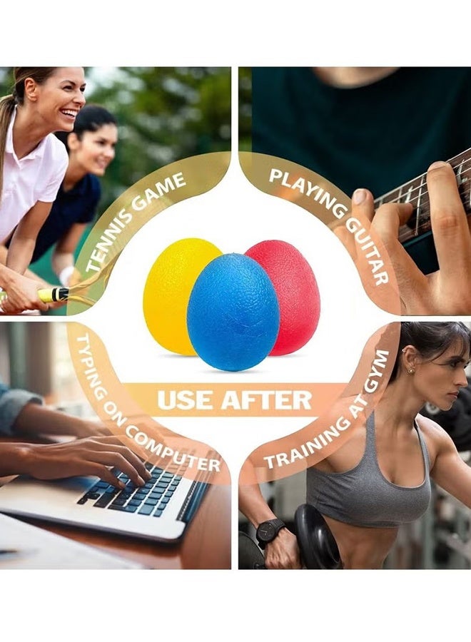 Happy D Hand Grip Strength Trainer Finger Strength Trainer Stress Relief Ball for Adults and Kids Squishy Wrist Rehab Therapy Hand Grip Ball - Image 4