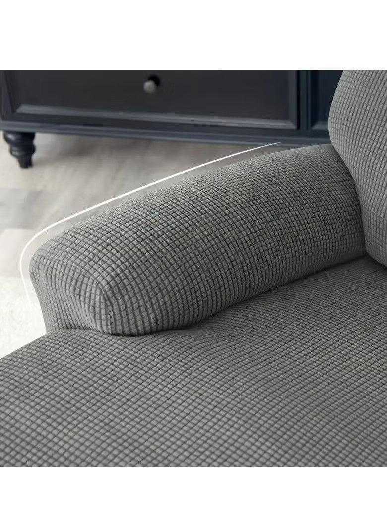 الضفدع الحقيقي 4 قطع/مجموعة من أغطية كراسي الاسترخاء الجاكار، واقي لأغطية الأريكة المتكئة - Image 3