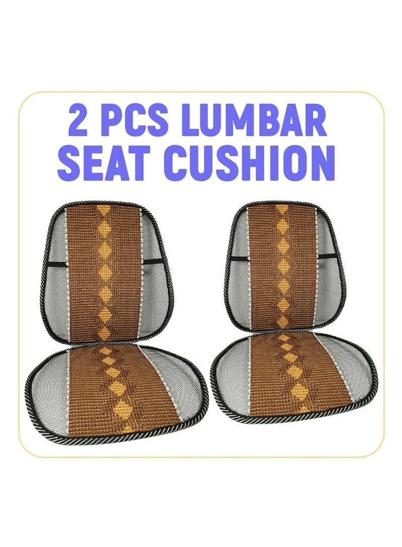 Agc Mesh Lumbar Chair Seat Cushion Car Seat Cushion Comfort Seat Cover 2 Pcs AGC - Image 1