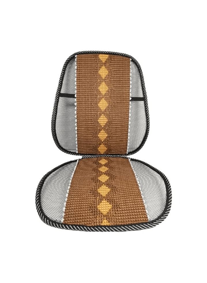 Agc Mesh Lumbar Chair Seat Cushion Car Seat Cushion Comfort Seat Cover 2 Pcs AGC - Image 2