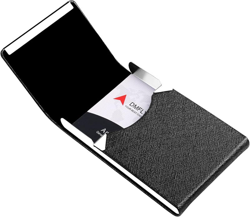 DMFLY Professional Business Card Holder, Pocket Business Card Case for Women & Men, PU Leather Multi Card Case, Credit Card Wallet, Name Card Holder with Magnetic Closure - Image 5