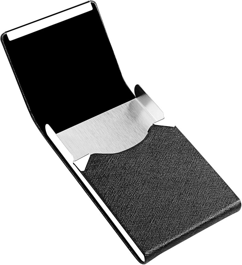 DMFLY Professional Business Card Holder, Pocket Business Card Case for Women & Men, PU Leather Multi Card Case, Credit Card Wallet, Name Card Holder with Magnetic Closure - Image 3