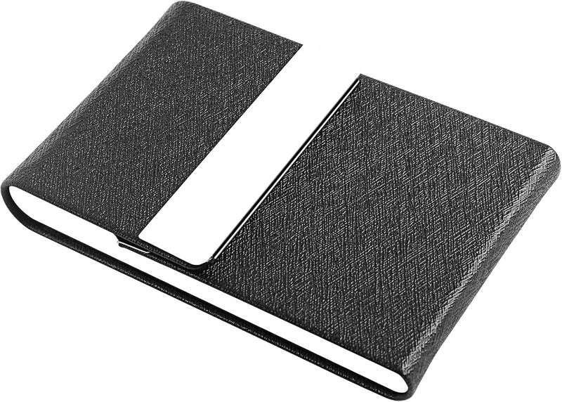 DMFLY Professional Business Card Holder, Pocket Business Card Case for Women & Men, PU Leather Multi Card Case, Credit Card Wallet, Name Card Holder with Magnetic Closure - Image 4