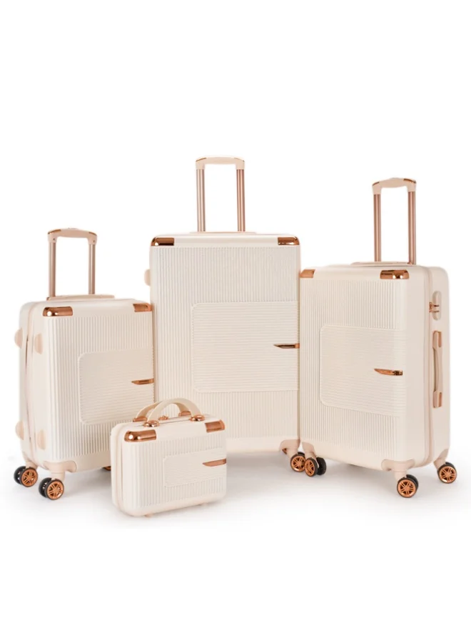 LIMRA A travel bag set consisting of 6 luggage bags Beige color, size 32"/28"/24"/20"/15"/12 inches