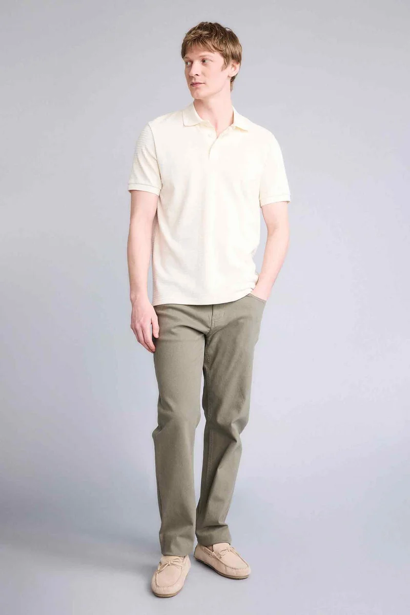ديفاكتو Regular Fit Short Sleeve Polo T-Shirt