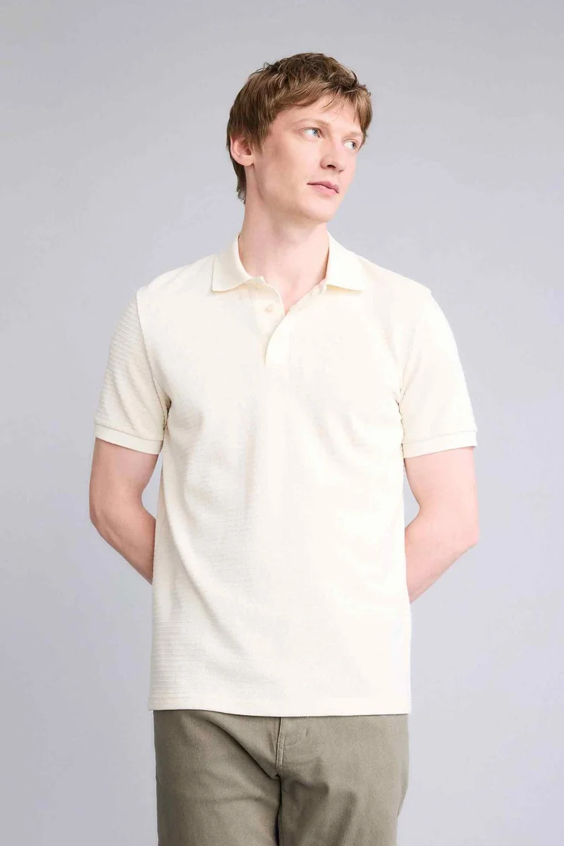 ديفاكتو Regular Fit Short Sleeve Polo T-Shirt