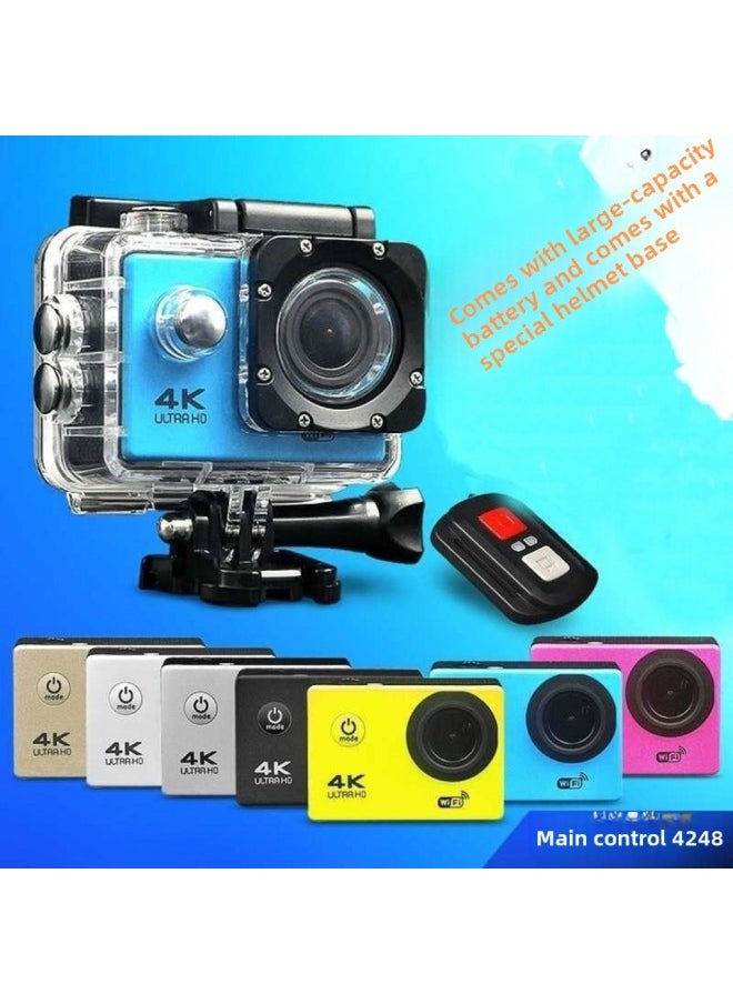 Generic 2025 Sports Camera HD WiFi Camera Anti-shake Diving Motorcycle Helmet Driving Recorder Convenient-Body Color:Hd Wifi Version (can Be Connected To Mobile Phones) - Standard Configuration + 16g Card  - Image 2