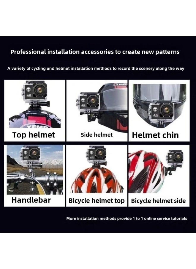 Generic 2025 Sports Camera HD WiFi Camera Anti-shake Diving Motorcycle Helmet Driving Recorder Convenient-Body Color:Hd Wifi Version (can Be Connected To Mobile Phones) - Standard Configuration + 16g Card  - Image 4