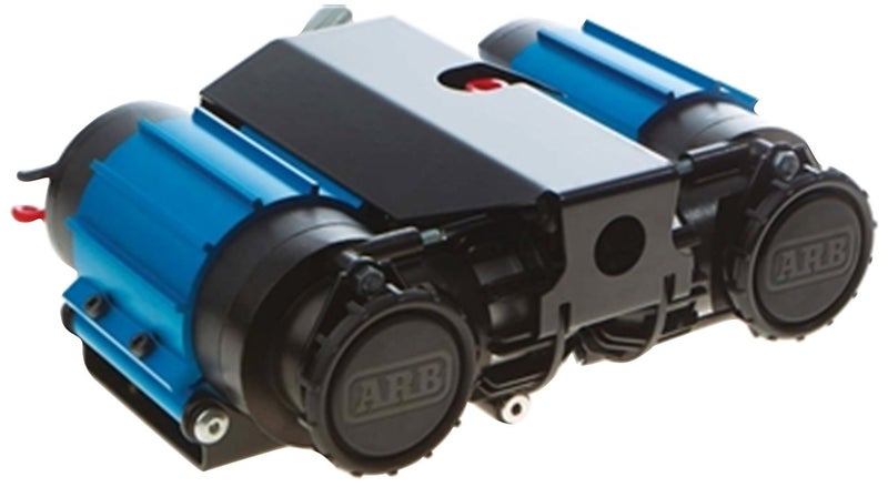 ARB CKMTA24 Twin Air Compressor Kit On-Board 24V Incl. Fully Assem Air Comp Complete Wiring Loom Comp Isolating Switch Splash Resistant Air Filters Mounting Bolts/Washers Twin Air Compressor Kit - Image 4