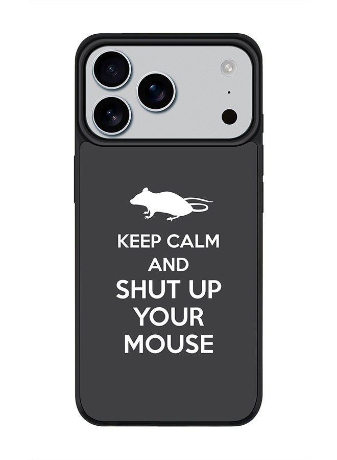 Stylizedd iPhone 17 Pro Max Case, [Compatible with MagSafe] Slim Magnetic cover Phone Case iPhone 17 Pro Max -Shut Up Your Mouse - Image 1