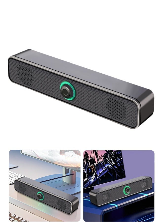 Speakers Usb-Powered Wired Bluetooth Stereo Desktop Speakers For Laptops Tablets - Image 1