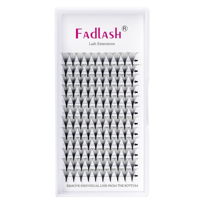 Premade Fans Eyelash Extensions 12D 0.07 D Curl Mixed Tray Premade Lash Fans Middle Stem Lashes Extension Premade Volume Fans Pro Point (12D-0.07-D, 15-20mm)