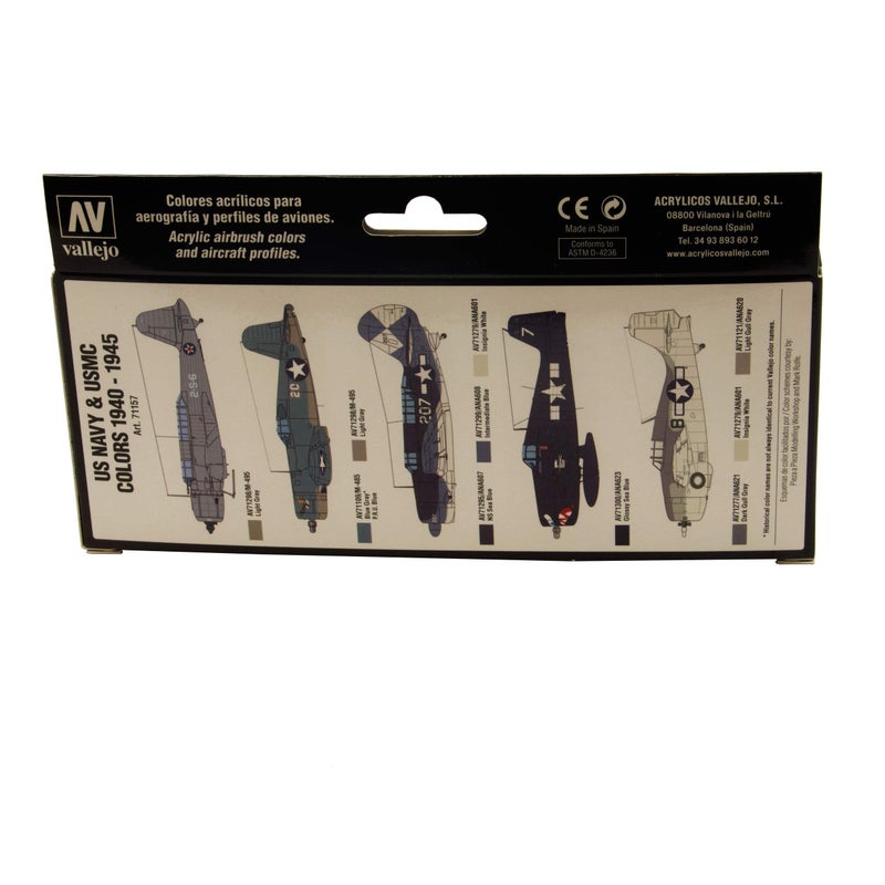 Vallejo WWII USN Aircraft Model Watercolor Air Paint, 17ml - Image 4