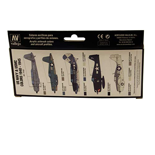 Vallejo WWII USN Aircraft Model Watercolor Air Paint, 17ml - Image 1