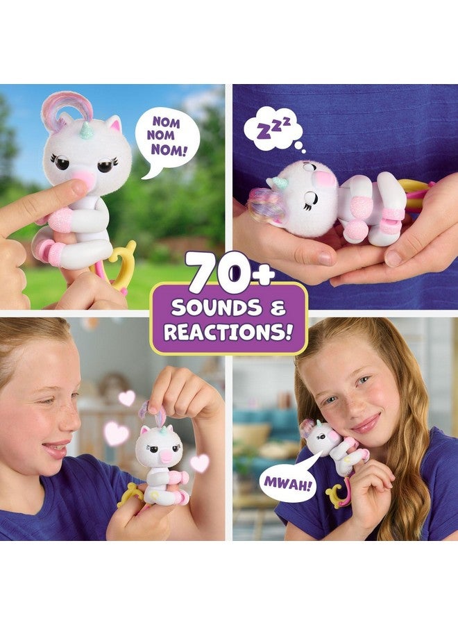 Fingerlings Interactive Baby Monkey and Unicorn - Pack of 2 - Lulu & Harmony - 70+ Sounds & Reactions, Heart Lights Up, Reacts to Touch (Ages 5+) - Image 2