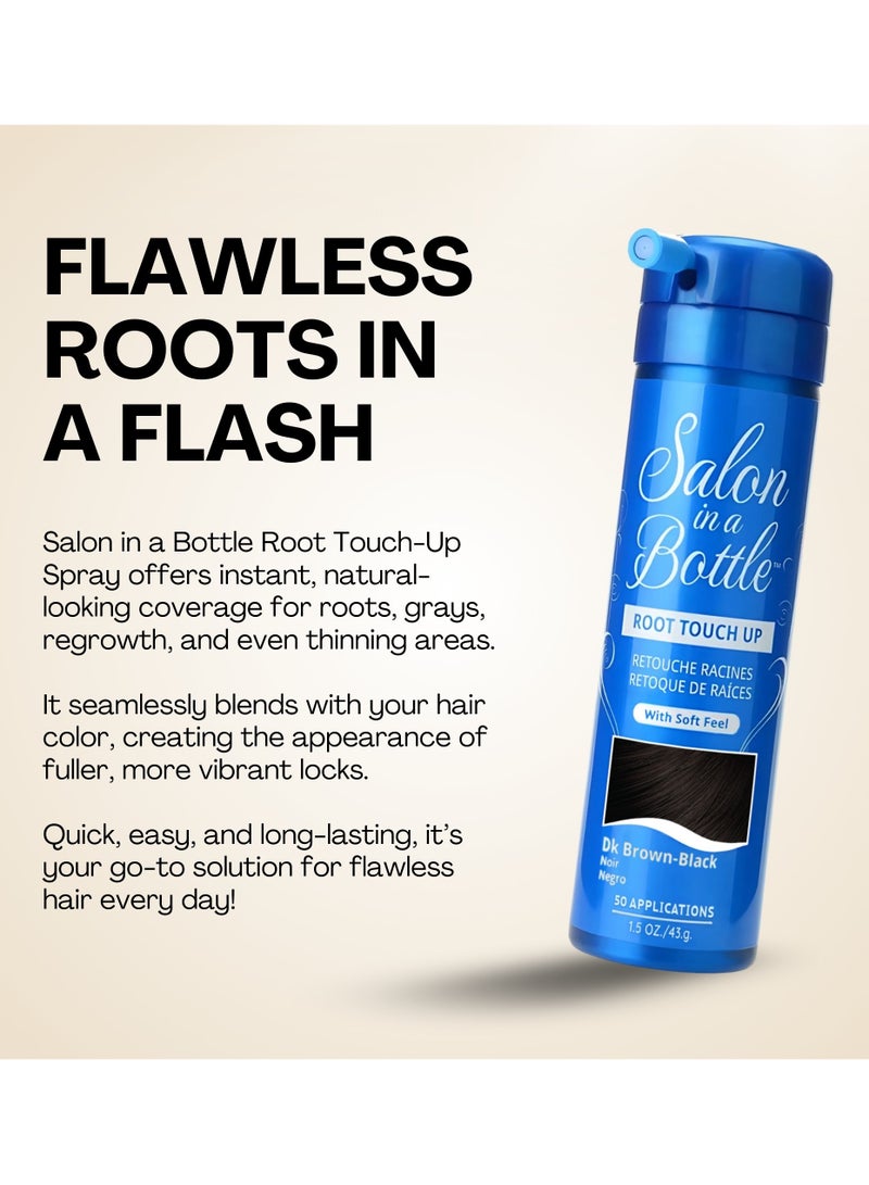 Salon In A Bottle Salon in a Bottle - Instant, Long-Lasting Root Concealer Spray to Cover Roots for Women and Men - Dark Brown/Black (50 Applications) 60 ml - Image 2
