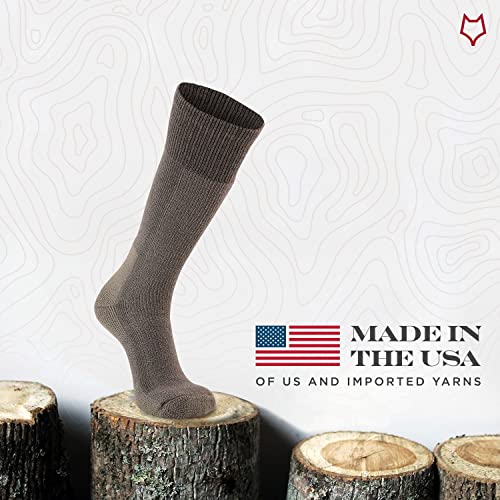 Fox River Military Cold Weather Socks, Boots and Field, Mid-Calf, Thermalined Construction for Warmth, Cold Weather and Winter Socks, Moisture Wicking, Foliage Green, Medium - Image 2