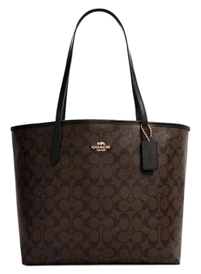 coachoutlet COACH City Tote Bag In Signature Canvas - Image 1