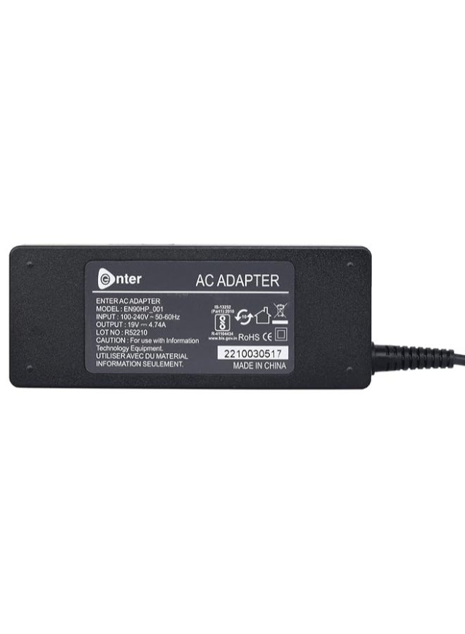 Enter Renewed - EN90HP_001 Bis Certified 90W,19V/4.74A,3 Pin High-Efficiency Ac Laptop Charger/Adapter - Image 2