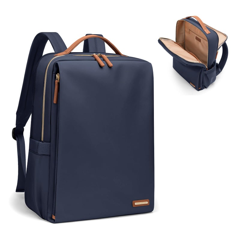 GOLF SUPAGS Stylish Laptop Backpack for Women Airline Approved Perfect for Work College and Travel MultiFunctional Casual Daypack Fits 156 Inch Notebook Navy Blue - Image 2