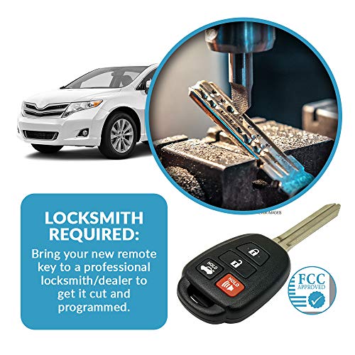 Keyless2Go Replacement for New Keyless Entry Remote Car Key for Vehicles That Use HYQ12BDM, HYQ12BEL with H Chip - Image 5