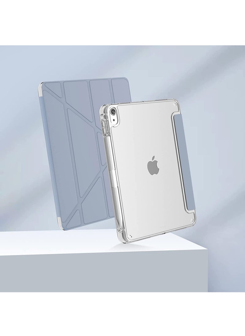 روك بو - جراب لجهاز iPad (A16) مقاس 11 بوصة من الجيل 2025/جراب لجهاز iPad 10 مقاس 11 بوصة من الجيل العاشر 2022 جراب لجهاز iPad 10 مقاس 11 بوصة من الجيل العاشر مع حامل رفيع وغطاء خلفي شفاف ناعم مع حامل قلم رصاص وغطاء ذكي لجهاز iPad مقاس 11 بوصة من الجيل العاشر 2022/10.9 بوصة من الجيل العاشر 2022 - Image 1
