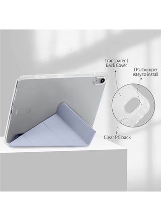 جراب لجهاز iPad (A16) مقاس 11 بوصة من الجيل 2025/جراب لجهاز iPad 10 مقاس 11 بوصة من الجيل العاشر 2022 جراب لجهاز iPad 10 مقاس 11 بوصة من الجيل العاشر مع حامل رفيع وغطاء خلفي شفاف ناعم مع حامل قلم رصاص وغطاء ذكي لجهاز iPad مقاس 11 بوصة من الجيل العاشر 2022/10.9 بوصة من الجيل العاشر 2022 - view 3