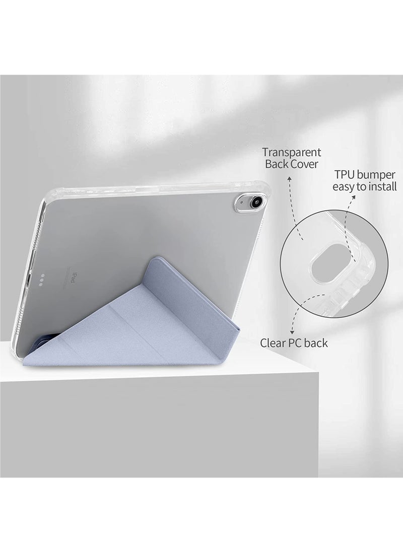 Rock Pow Case for iPad (A16) 11th 11 inch 2025 Gen iPad 11 Case/Case For iPad 10th Gen Case 2022 iPad 10 Case Slim Stand Soft Clear Transparent Shell Back with Pencil Holder Smart Cover for 11" iPad 11th 2025/10.9"iPad 10th Gen 2022  - Image 3
