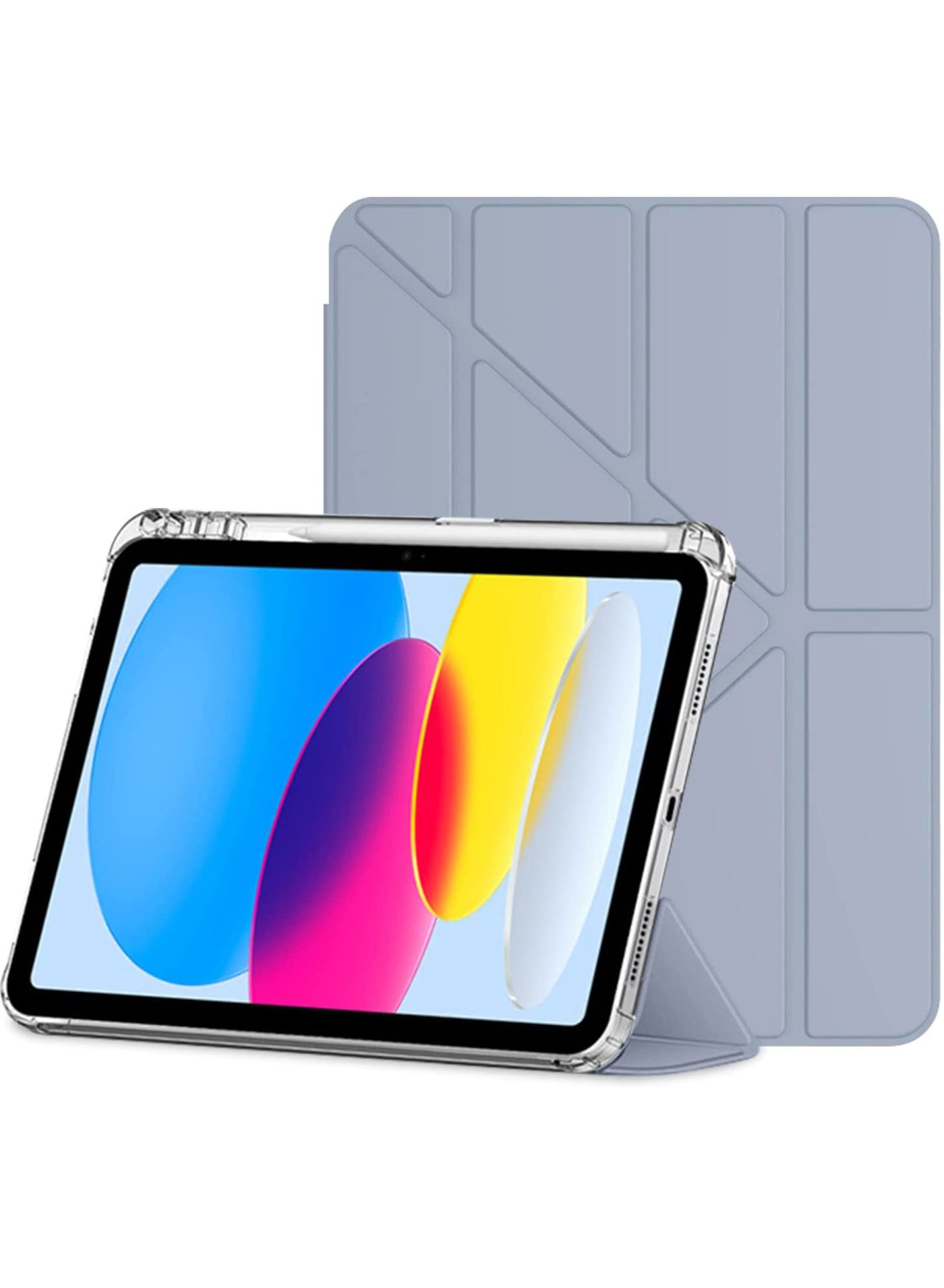 Case for iPad (A16) 11th 11 inch 2025 Gen iPad 11 Case/Case For iPad 10th Gen Case 2022 iPad 10 Case Slim Stand Soft Clear Transparent Shell Back with Pencil Holder Smart Cover for 11" iPad 11th 2025/10.9"iPad 10th Gen 2022