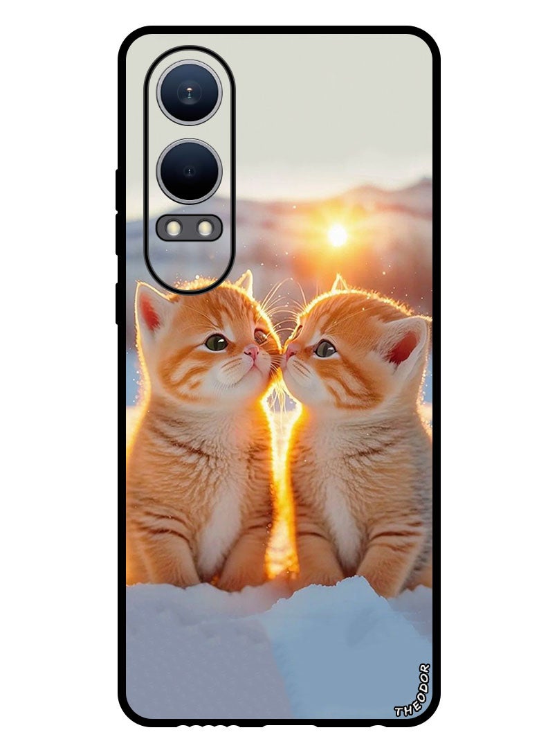 Theodor Protective Case Anti Scratch Shock Proof Bumper Cover For Oppo K12x (China) Cute Cats (2) - Image 1