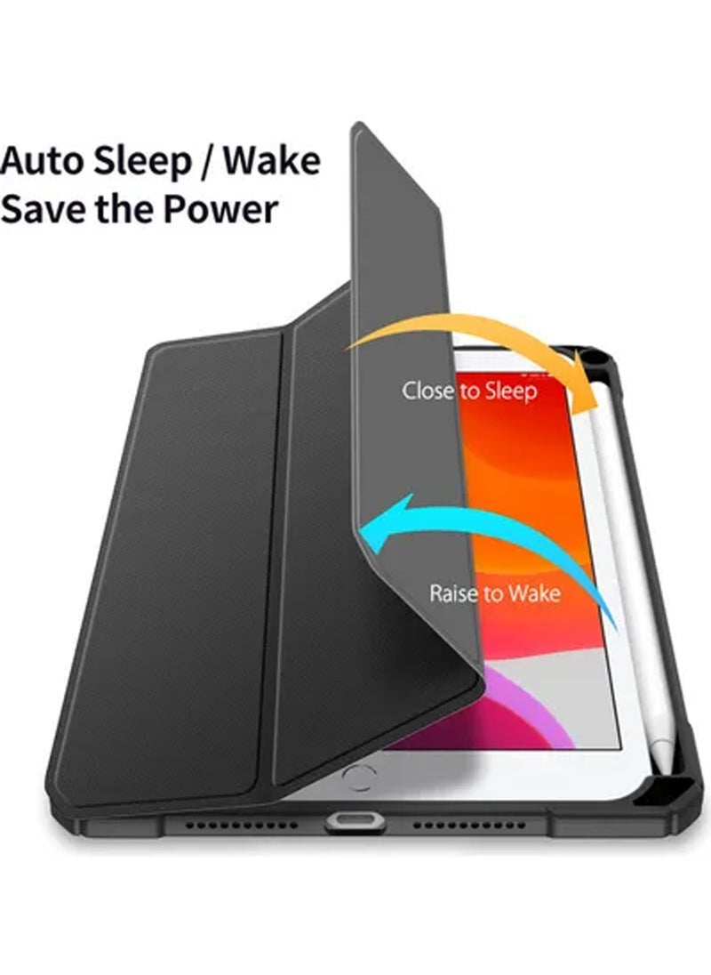 Rock Pow - Hybrid Slim Case for iPad Mini 7 (A17 Pro) 2024 / iPad Mini 6 2021, [Built-in Pencil Holder] Shockproof Cover Clear Transparent Back Shell for iPad Mini 7th/6th Generation 8.3" - Image 1