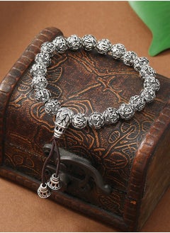Obsidian Gilded Six Character Bracelet