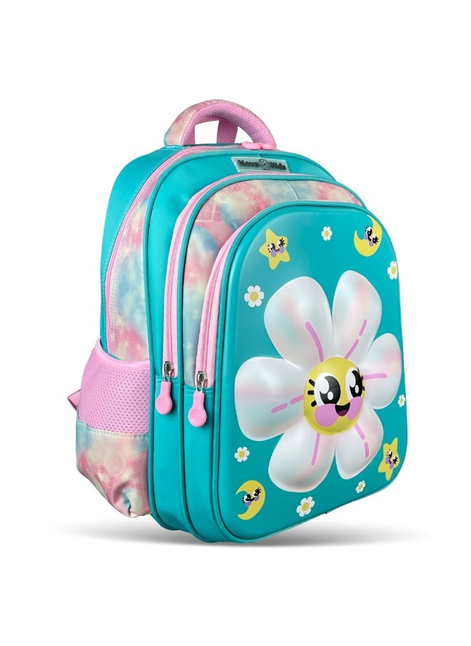 Nova kids Nova Kids 3D School Bag w/ Trolley - Daisy Green, 16.5"  - Image 3