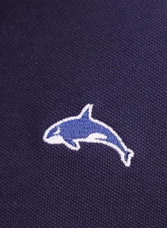 GIORDANO Men's Embroidery Solid Polo - Navy Blue  - Image 5
