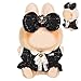 CHICHO Premium Doll Clothes for Labubu Luxury Chic Style Set for 17cm Dolls Doll Outfit for Display Collectors Gift Cute Miniature Fashion Accessories Black Camellia Clothes Only - Image 3