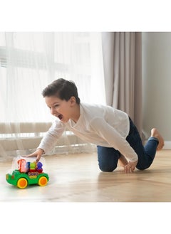 ArtCreativity Light Up Dinosaur Car - Bump And Go Toy Car With Moving Gears, Music, Flashing Led'S, And Engine Sounds - Toy Car For Toddlers 3 And Up - Autism Sensory Gifts For Boys 5 6  - Image 2