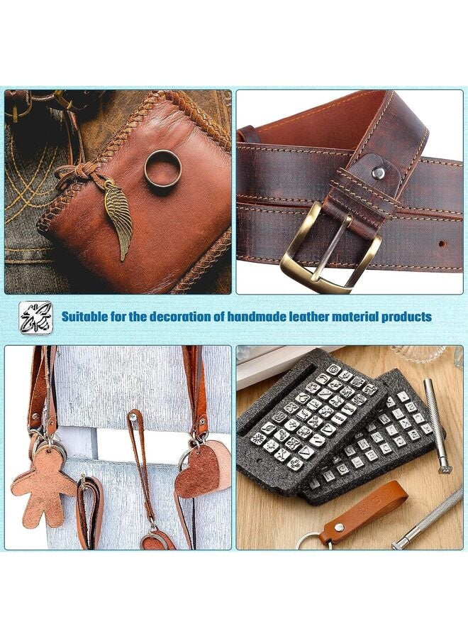 Leather Craft Stamping Tools Include Alphabet, Number and Pattern Leather Craft Stamps,Leather Punch Tools - Image 1