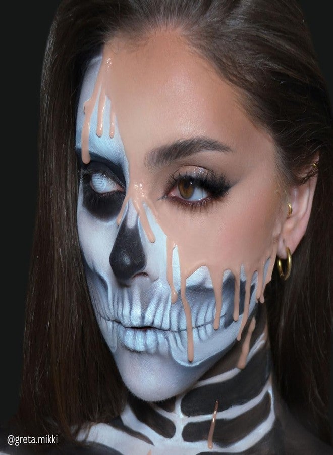 Mehron Makeup 3-D Gel | Gelatin Special Effects Makeup | Halloween FX & Scarring Gel | Fake Skin for Stage, Screen, Theater, Cosplay, and Halloween (.5 oz) (Fleshtone) - Image 2