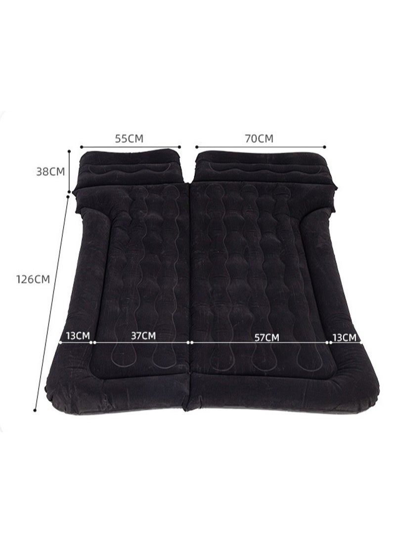 Sharpdo - Inflatable Mattress Air Bed With 2 Storage Piers for Car Travel and Camping 181K Grey - Image 1