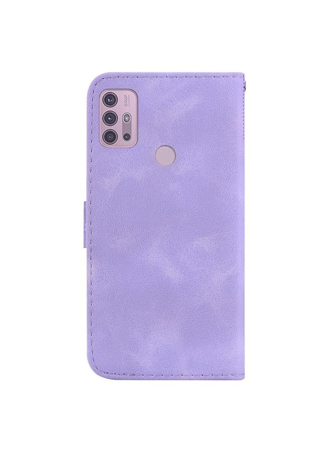 S-TOP Case For Motorola Moto G30/G10/G20/G10 Power Seven-shaped Embossed Leather Phone Case - Image 3