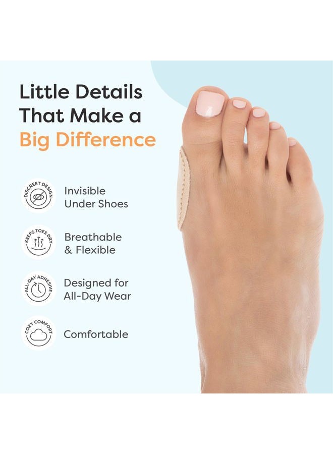 Zentoes Bunion Pads to Wear with Shoes – Waterproof Soft Bunion Cushion Protector, Breathable Adhesive Foot Pad for All Day Comfort & Support, 24 Count - Image 3