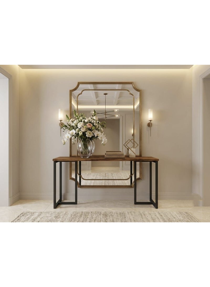 Modern console table for entryways and living rooms – Matt Black - Image 1