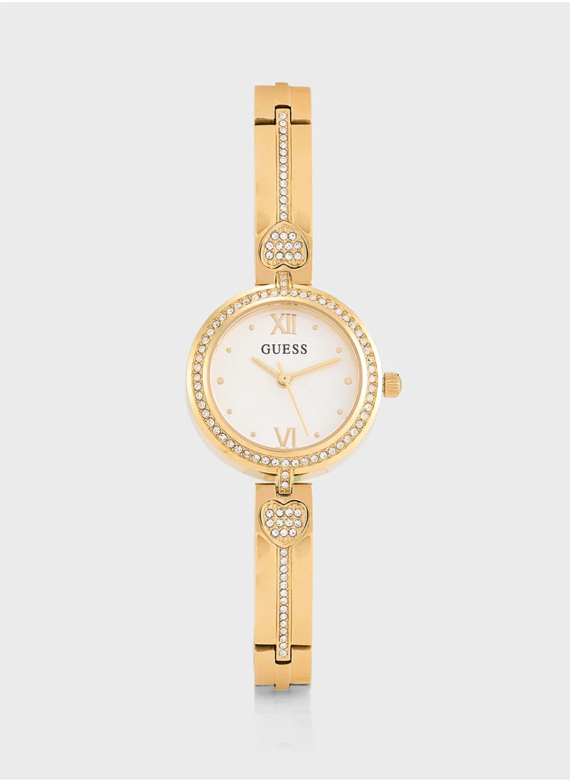 جس Lovey Steel Strap Analog Watch